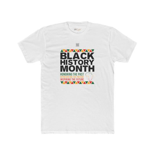 Black History Month Educational QR Code T-Shirts - Adult Unisex (XS-5XL)