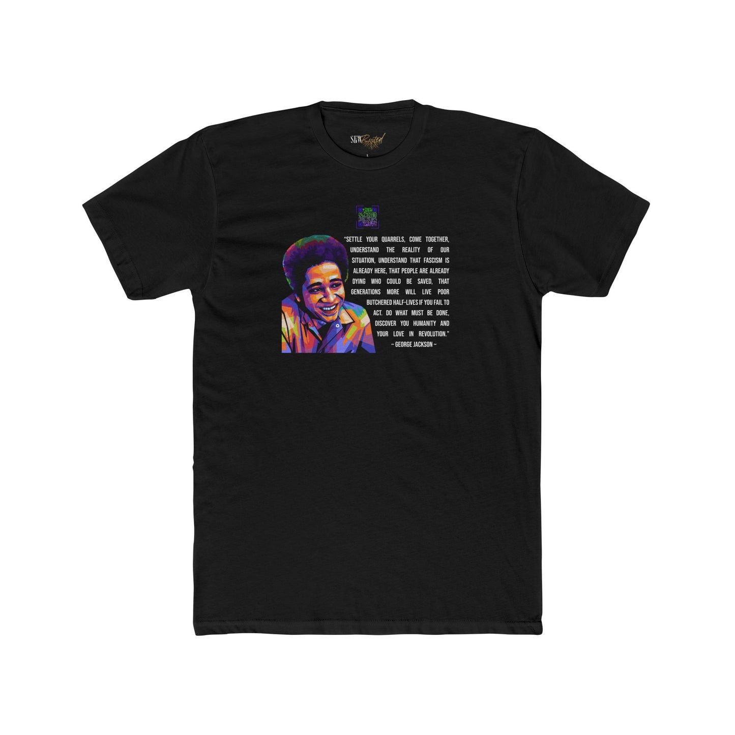 George Jackson Educational QR Code T-Shirt - Adult Unisex (XS-5XL)