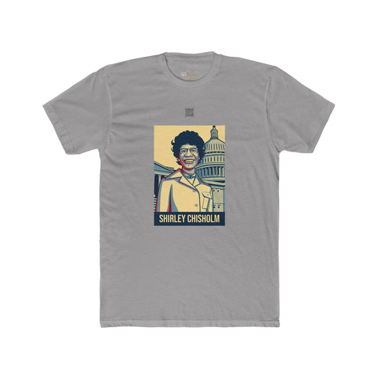 Shirley Chisholm Educational QR Code T-Shirt - Adult Unisex (XS-5XL*)