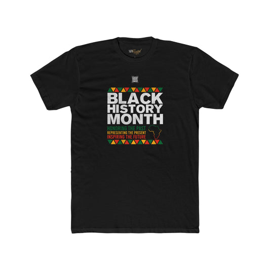 Black History Month Educational QR Code T-Shirts - Adult Unisex (XS-5XL)