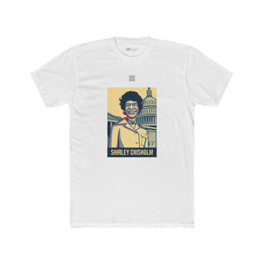 Shirley Chisholm Educational QR Code T-Shirt - Adult Unisex (XS-5XL*)